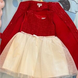 Blueberi Boulevard Sparkling Red and White  Dress